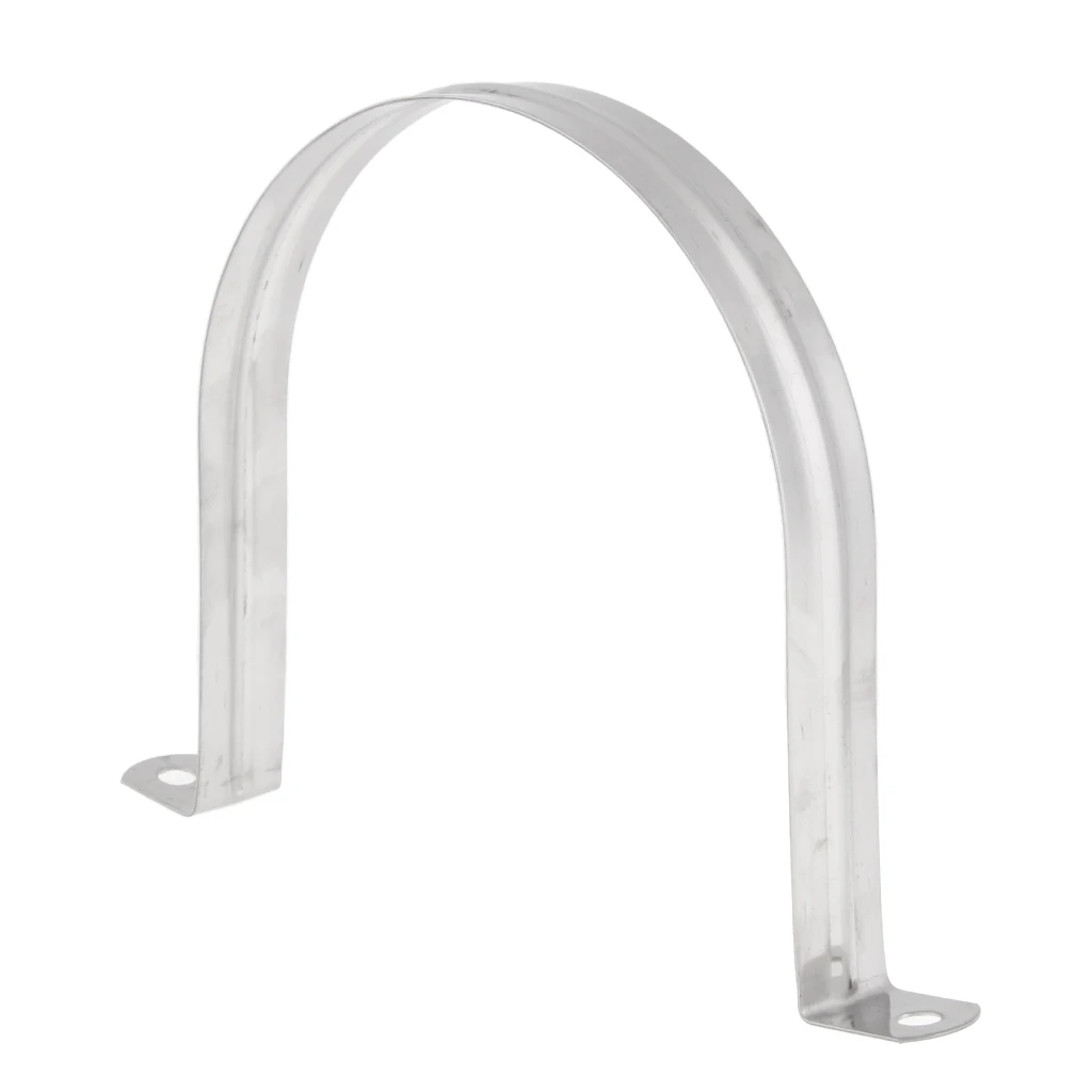 3pcs Stainless Steel 304 Saddle Clip Riding Clamp Pipe Downpipe 40/50/120mm