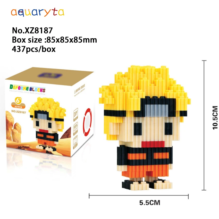 

Aquaryta Mini Micro Bricks classic anime cartoon characters Diamond Building Blocks Toys for children birthday and new year gift