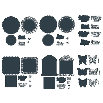 

Butterfly and Frame Metal Cutting Dies for Scrapbooking and Cards Making Paper Craft Dies 2019