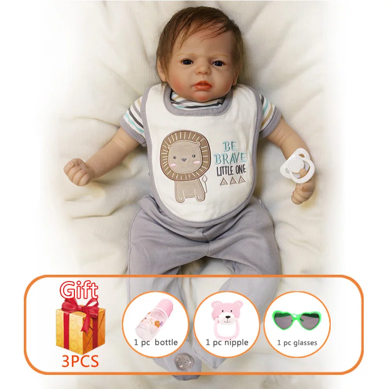22 дюйма силиконовые куклы Reborn Baby Doll реалистичные игрушки для новорожденных