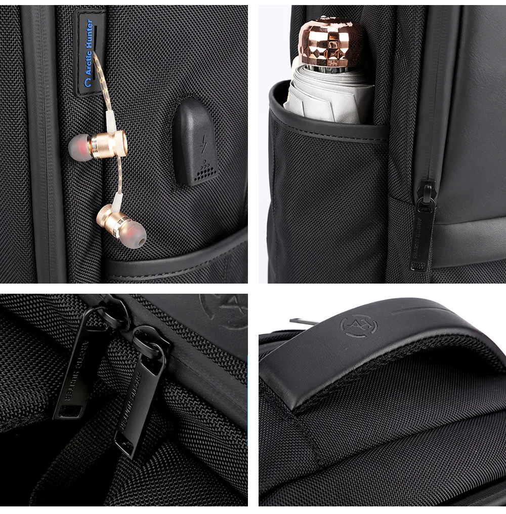 Противоударные мужские рюкзаки с защитой от кражи и usb зарядкой, водонепроницаемые черные мужские сумки для ноутбука 15,6 дюймов, многофункциональные дорожные сумки