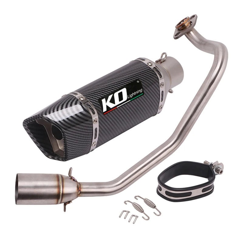 Escape Motorcycle Exhaust Front Link Tube And 51mm Vent Pipe Stainless Steel Exhaust System For Honda ADV 150 All Years - Image 2