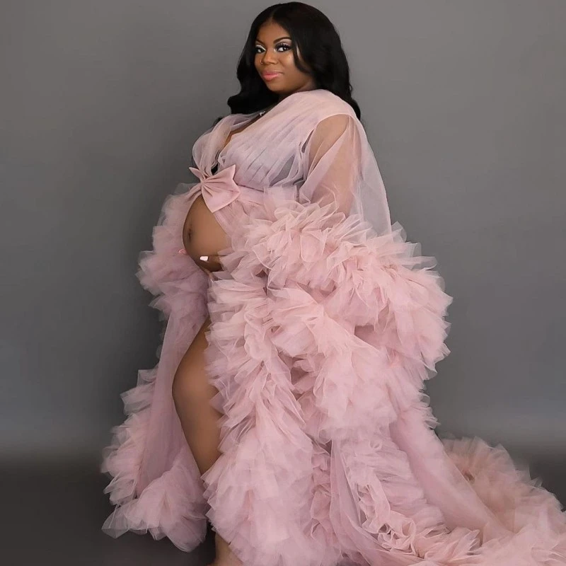 Plus size tulle maternity dress Clearance