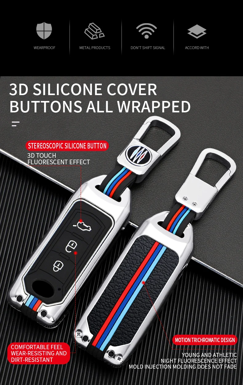 Custodia per chiave auto in lega di zinco Shell Fob per GAC Trumpchi GSG A3 GA3S GA5 GA6 GS4 GS8 portachiavi con protezione chiave accessori per anello - H7467ec1864e340b0a0dfb9e6bf0f8f9aY