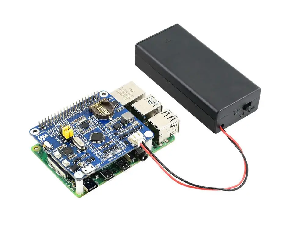 Плата управления питанием Waveshare для Raspberry Pi со встроенным чипом ATmega328P MCU и PCF8523 RTC |