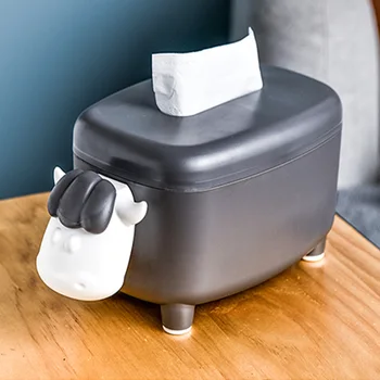 

Elephant Cow Sheep Cute Cartoon Tissue Box Home Office Toilet Decoration Paper Facial Toilet Case Car Napkins Holder Organizer