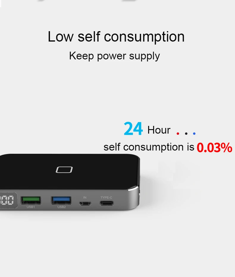 RIY Graphene powerbank battery bank wireless 10000MAH power bank with type c PD QC3.0 USB c charger for xiaomi huawei and iphone