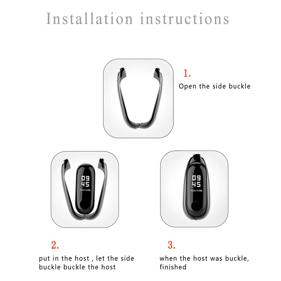 Mi Band 4 металлическое ожерелье браслет на запястье Подвеска из нержавеющей стали