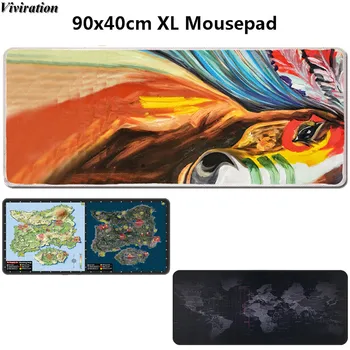 

Unique Horse Prints Customized Mousepad Keyboard Pad For Trackball Laser Optical Mouse Mice 900x400mm Gaming Mousepad Desk Pad