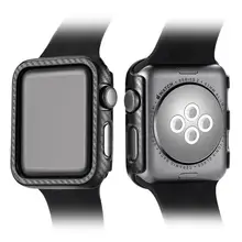 Чехол для Apple Watch Series 3 2 1 38 мм 42 мм чехол для часов защитная рамка из углеродного волокна чехол s бампер для iWatch 4 5 40 мм 44 мм