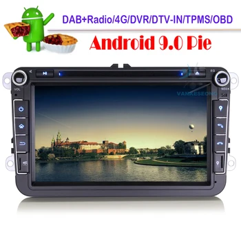 

8" Android 9.0 Bluetooth Car Multimedia GPS Navi DVD CD DAB Autoradio Car Radio For VW Polo MK5 6R GTI Amarok Bora Jetta EOS