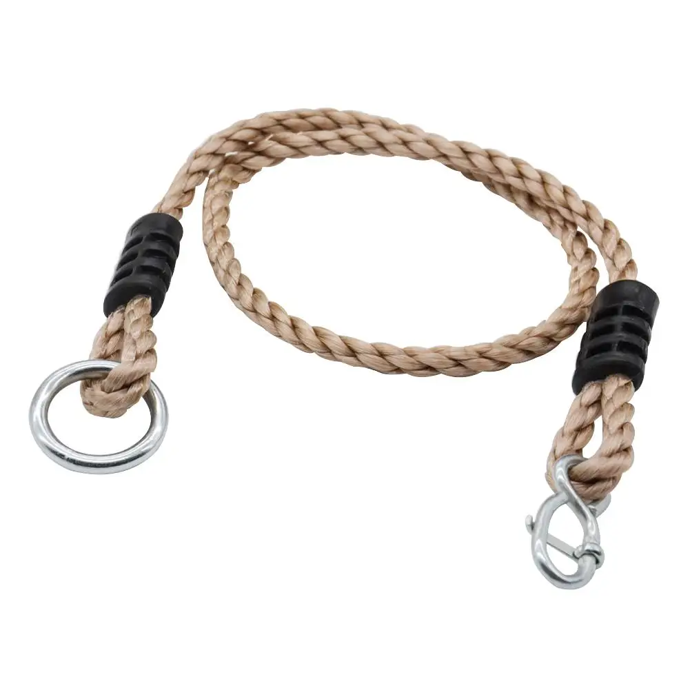 

97cm PP Adjustable Tree Swing Rope 2pcs Outdoor Swing Accessories Connecting Rope Ring Nylon Lifting Rope Child Outdoor Sports
