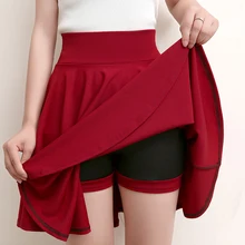 #Special Offers Plus Size XL Shorts Skirts Womens 2019 Summer A line School High Waist Pleated Skirt Female Solid Color Korean Elegant Skirt O14 #Special Offers Plus Size XL Shorts Skirts Womens 2019 Summer A line School High Waist Pleated Skirt Female Solid Color Korean Elegant Skirt O14