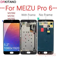 Для Meizu Pro 6 ЖК-дисплей сенсорный экран дигитайзер для Meizu Pro6 Pro 6 ЖК-дисплей с рамкой M570M M570C M570Q M570H замена экрана