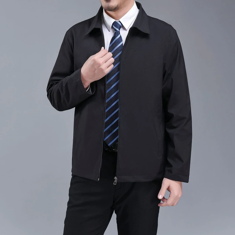Ropa para hombre, chaqueta de primavera para hombre de 40 años, chaqueta  con solapa, modelos de primavera y otoño, novedad de 2021|Chaquetas| -  AliExpress