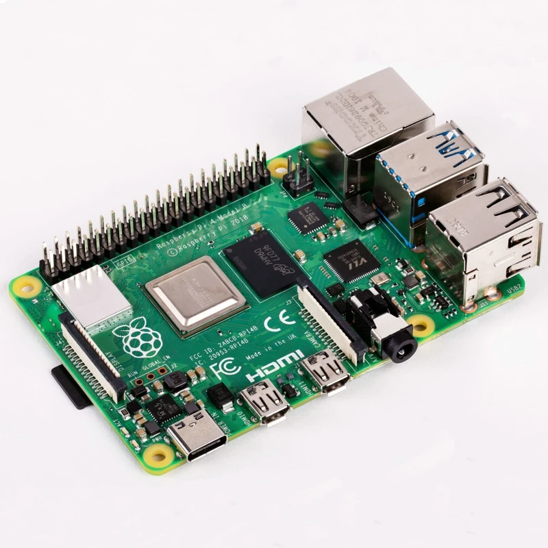 Последние Raspberry Pi 4 Model B с 1/2/4GB Оперативная память BCM2711 Quad core Cortex-A72 ARM v8 1,5 ГГц Поддержка 2,4/5,0 ГГц WI-FI Bluetooth 5,0