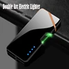 Creative USB Rechargeable Plasma Electric Lighter Metal Windproof Laser Induction Dual Arc Lighter With Power Display ► Photo 2/6