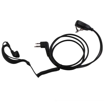 

G Shape Earpiece Headset Earphone With Lapel PTT and Speaker Mic Microphone for 2 Pin Motorola Two Way Radio