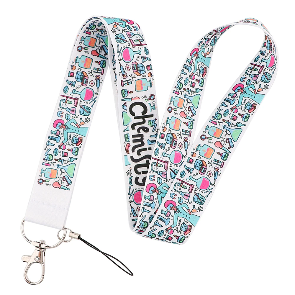 Chic Art-Inspired Lanyard with Badge Holder & Charm Accessories - Perfect