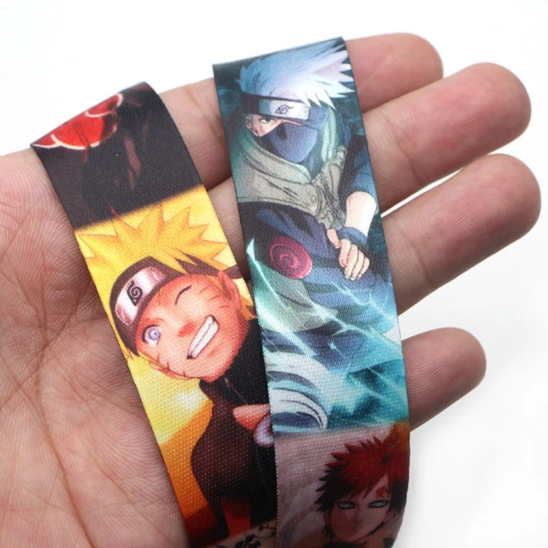 PC110 Naruto lanyards id badge holder ID Card Pass Gym Mobile Phone USB Badge Holder Hang Rope Lanyard key strap