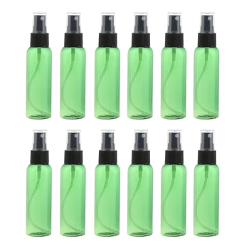 

12PCS Comestic Empty Spray Bottle, Liquid Perfume Cream Lotion Atomizer Sprayer Refillable Portable 60ml