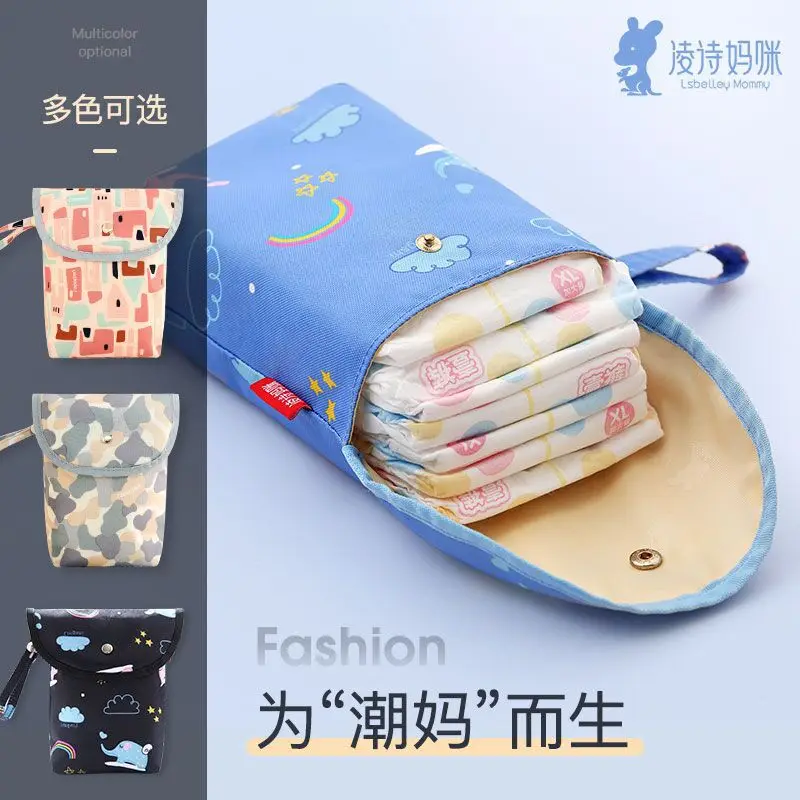 

Ling Poetry Multi-functional Infant Diaper Storage Bag Baby Baby Diapers Storage Bag Diaper Bag Small Mini Light