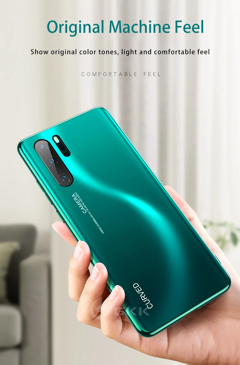 GKK чехол для huawei P30 Pro Чехол Из Закаленного градиентного стекла с мягким краем оптический чехол с покрытием для huawei P30 Pro Чехол Coque Fundas