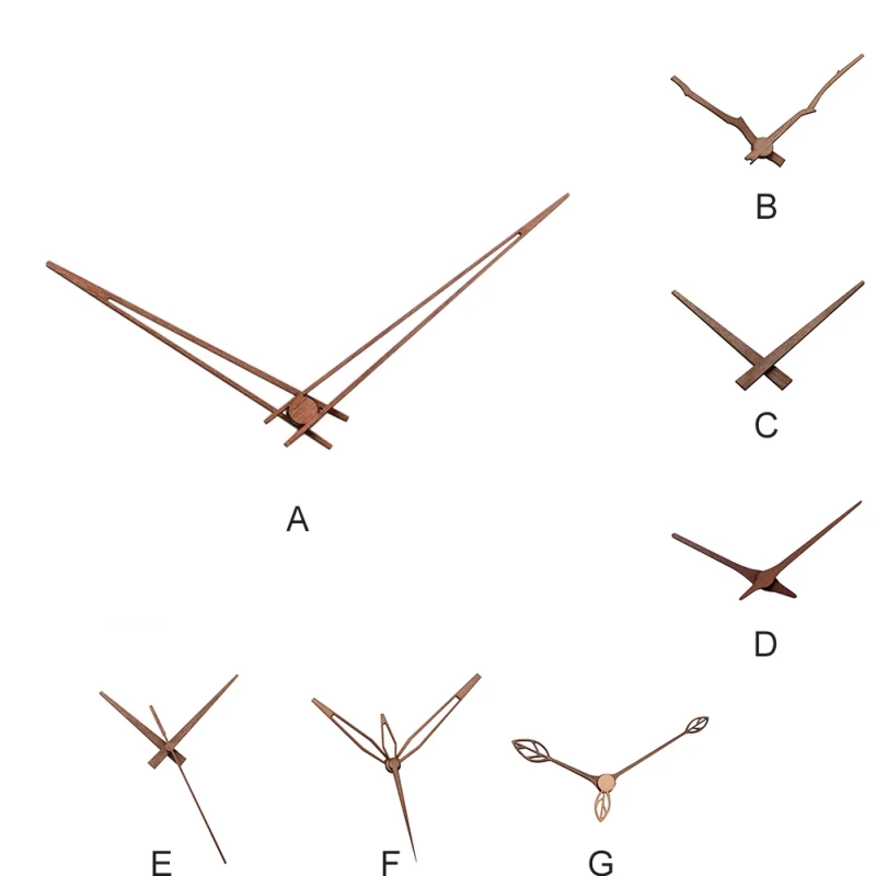 10/12 дюймов орех настенные часы Указатель аксессуары DIY часовая стрелка минутная стрелка запчасти Mecanisme Horloge