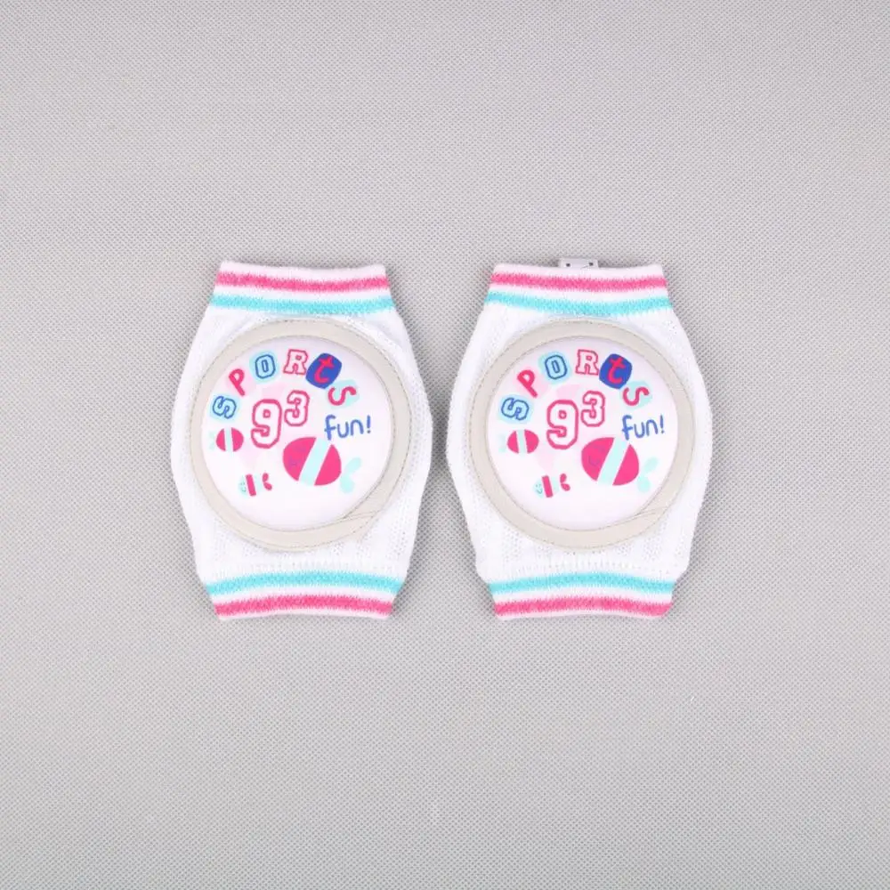0-3T Breathable Toddlers Baby Safety Mesh Knee Pads Kids Infant Cute Cartoon Print Crawling Knee Protector