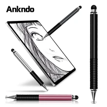 Lápiz táctil Universal 2 en 1 Stylus para lápices de Tablet, pantalla capacitiva, Caneta, bolígrafo táctil para teléfono móvil Android, accesorios para Smart Pen(China)