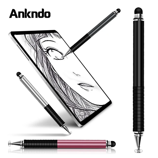 Universal 2 in 1 Stylus Drawing Tablet Pens Capacitive Screen Touch Pen for Mobile