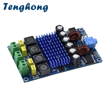 

Tenghong TPA3116D2 50W*2 Digital Amplifier Audio Board DC12-24V Power Sound Amplificador Automatic Boost Amplifier For Speakers