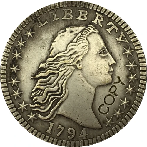 

USA 1794 Flowing hair Dollar type 2 Copy Coins