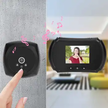 

3 Inch LCD Electronic Door Viewer Bell IR Night Vision Camera Photo Recording Wide Angle Smart Peephole Doorbell
