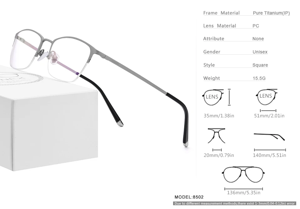 FONEX, чистый титановый рецепт, очки для мужчин,, Ретро стиль, круглые очки, оправа для женщин, полуоправы, полуоптические очки, 8502