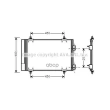 Конденсер Citroen C4 / Peugeot 307/308 1.8/2.0/1.6d/2.0d 02- Ava Cna5231d Ava арт. CNA5231D