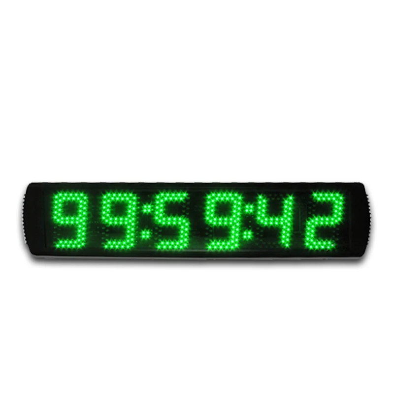 Высокая яркость " светодиодный часы-таймер с обратным отсчетом Цифровые Спортивные Гонки синхронизации часы Большой Секундомер с функцией подсчета - Цвет: WS6T-5G