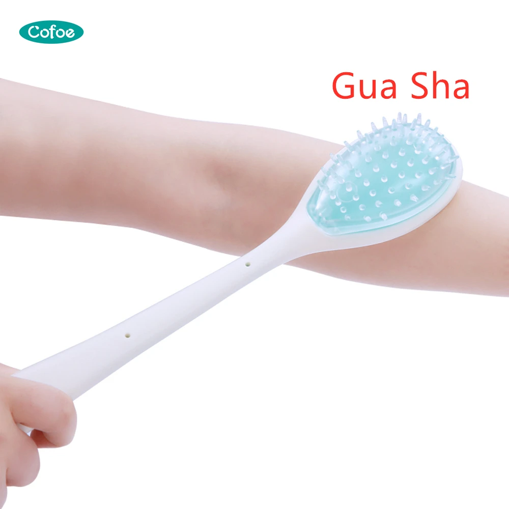 Cofoe gua sha силиконовый для массажа тела палка Меридиан мягкий молоток фитнес