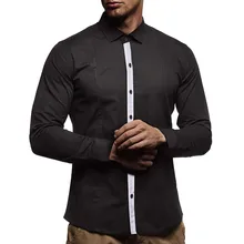 Мужские рубашки мужская однотонная вечернее платье с длинными кружевными рукавами Camisa Dos Ho Мужская рубашка модная блуза с длинными рукавами мужские рубашки