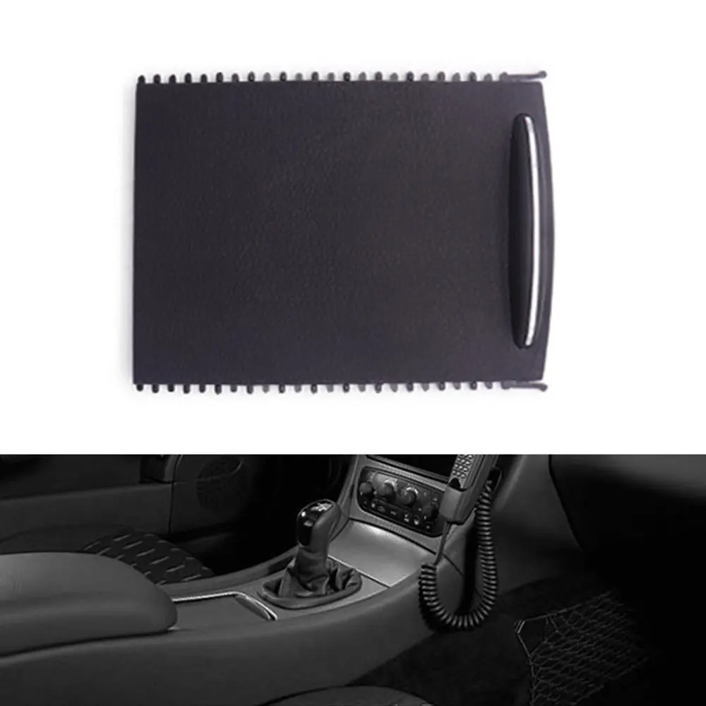 

Car Centre Console Slide Roller Blind Cover For Mercedes Benz C-Class W203 2000-2007 Car Water Cup Holder Storage Rack Black