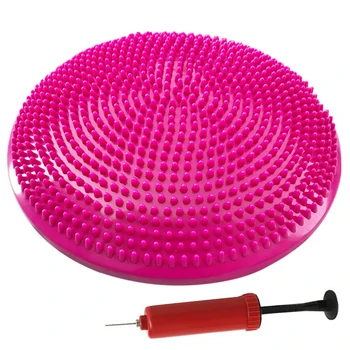 

Inflatable Yoga Massage Ball Durable Universal Sports Gym Fitness Yoga Wobble Stability Balance Disc Cushion Mat with Pump