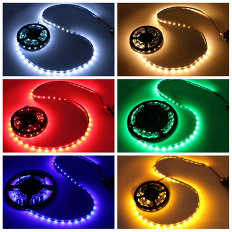 Светодиодный светильник 12 В постоянного тока 2835/5050 RGB Водонепроницаемый 1 10 м 60