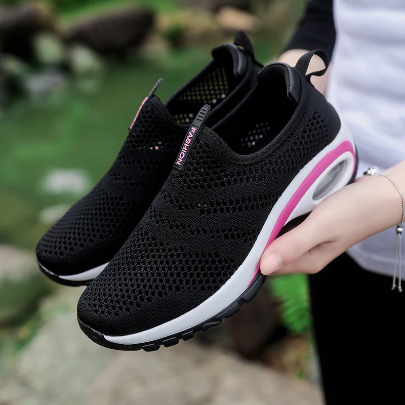 Женская теннисная обувь; Tenis Plataforma; кроссовки; Zapatos De Mujer; спортивная обувь для фитнеса; устойчивые кроссовки без застежки; женская обувь