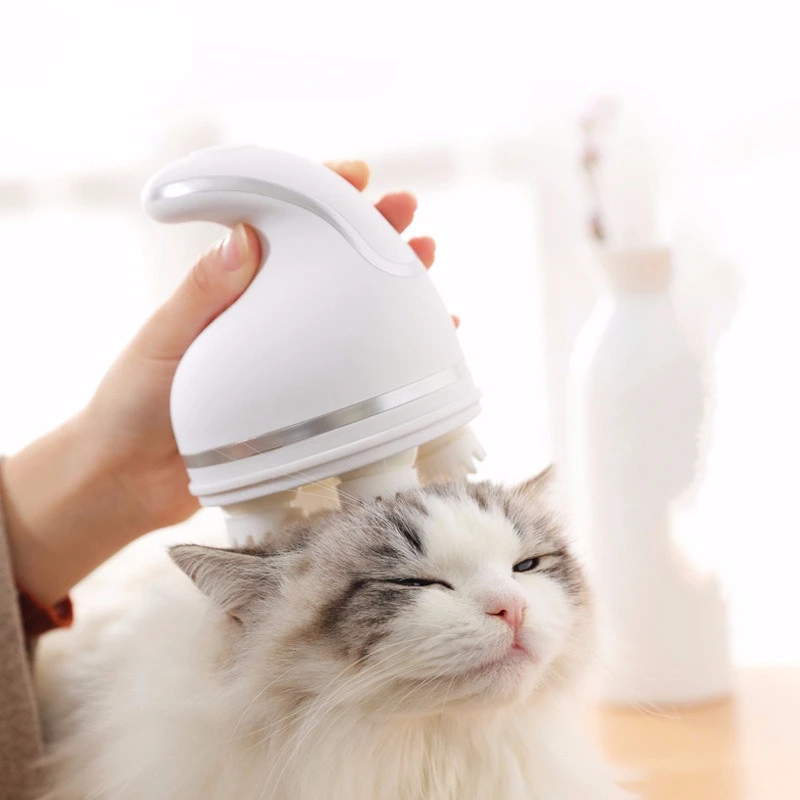 電気猫の頭マッサージャー 犬のマッサージ機 振動 頭皮 健康 スクラブ ヘアアクセサリー 猫のトリミング Aliexpress