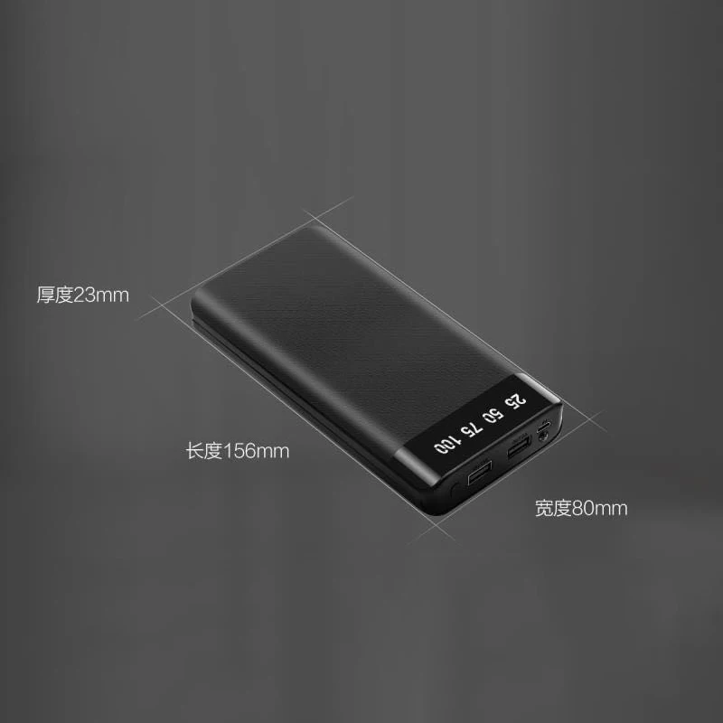 Ремешок 30000 mAh power Bank светодиодный цифровой светодиодный дисплей Портативный зарядный внешний аккумулятор для Xiaomi Iphone power bank