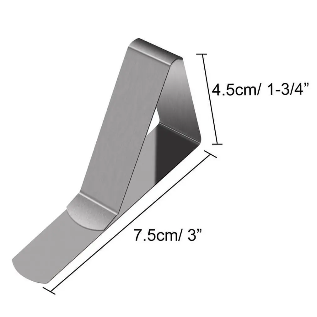 30PCS Stainless Steel Tablecloth Anti-skid Fixed Clip Dining Table Clip Adjustable Tablecloth Clip Dining Table Clip