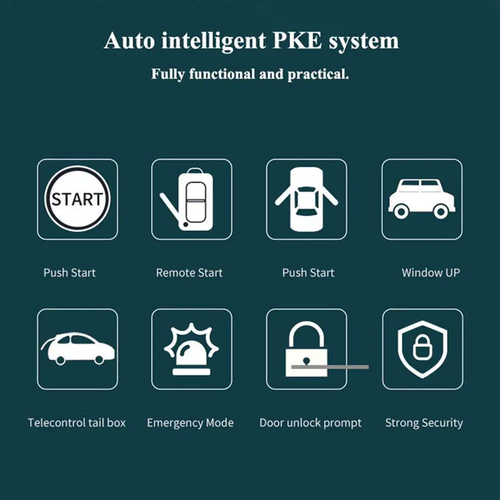 Автосигнализация кнопка запуска двигателя автомобиля Противоугонная система дистанционного запуска пульт дистанционного управления без ключа введите PKE один мини генератор r25