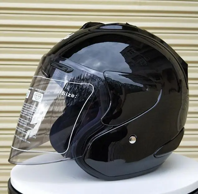 ARAI R4 мотоциклетный шлем 3/4 с открытым лицом, винтажный шлем Casco Moto Jet, шлем для велосипеда, ретро, утвержденный ECE, шлем для мотоцикла Ciclismo - Цвет: Черный