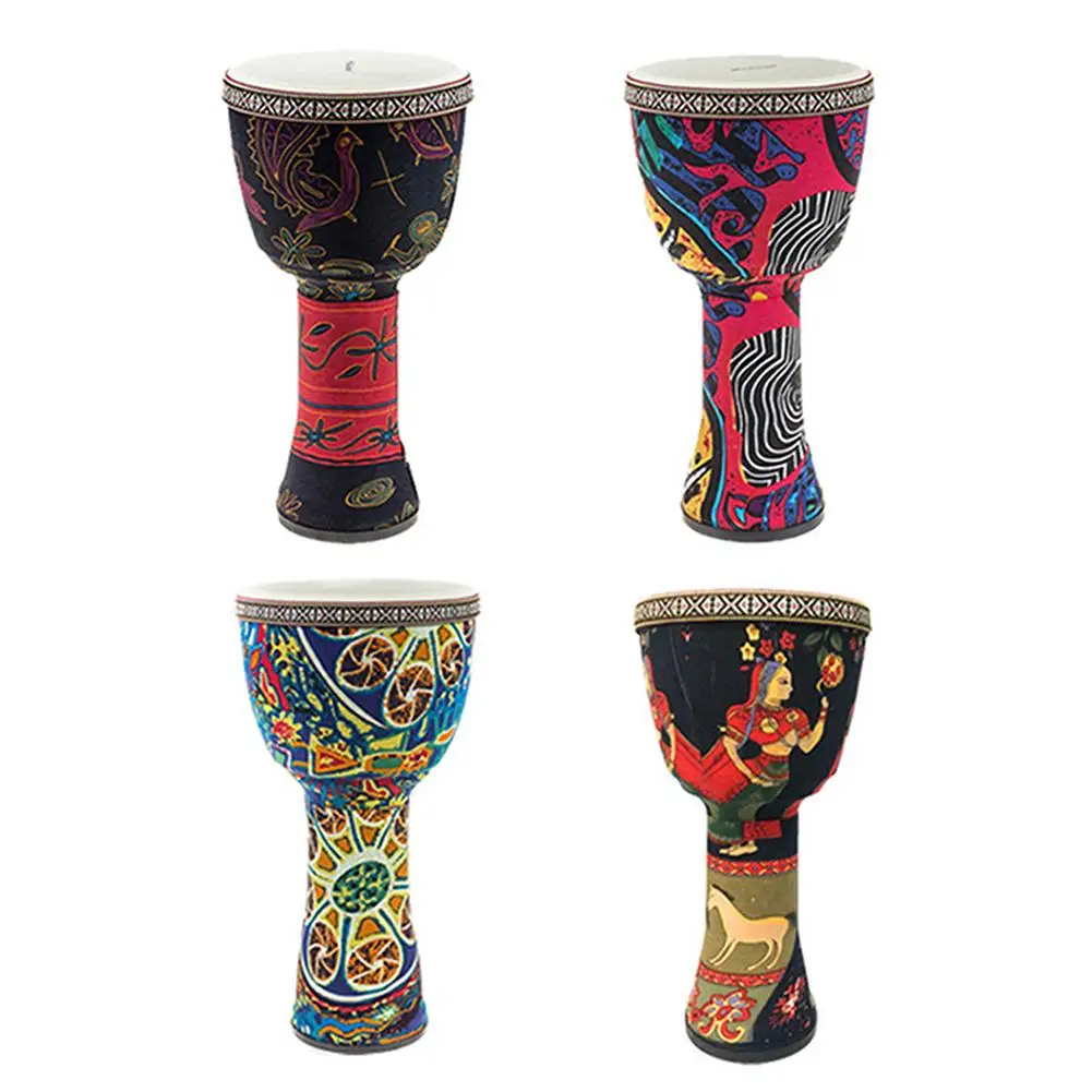 

8inch Hand-painted African Drum Professional African Djembe Drum Synthetic Leather ABS Good Sound Traditional Musical Instrument