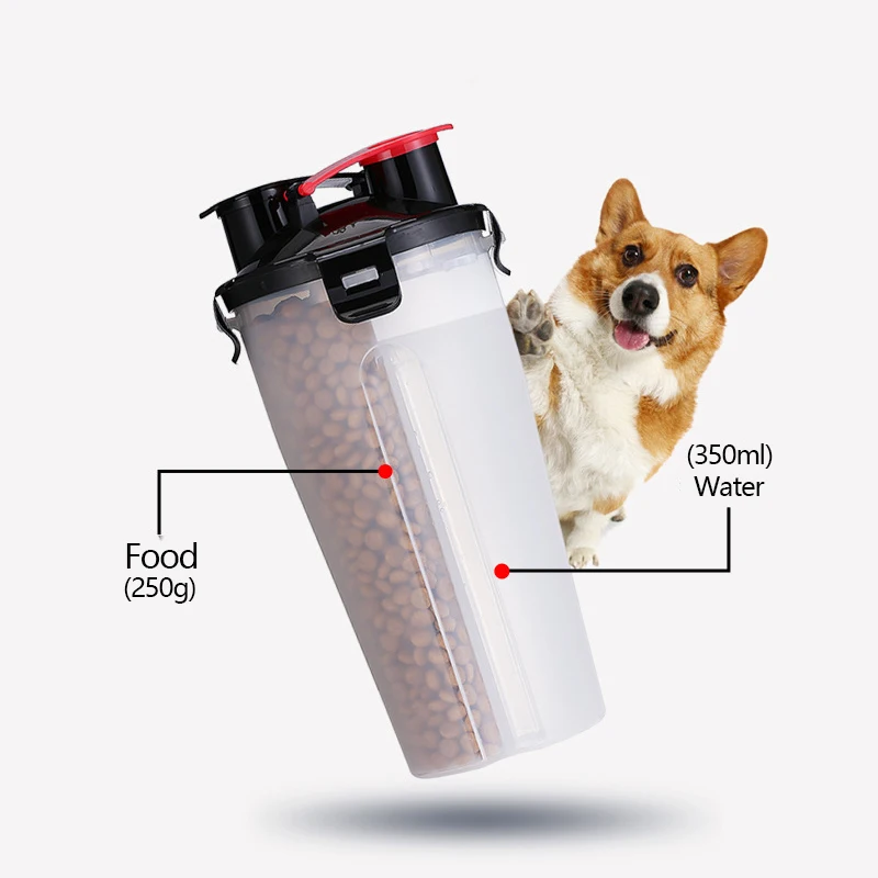 

Pet Travel Water Bottle Foldable Dog feed Bowl Drink Cup Food Container Silicone Outdoor Portable Dog Cat Feeder